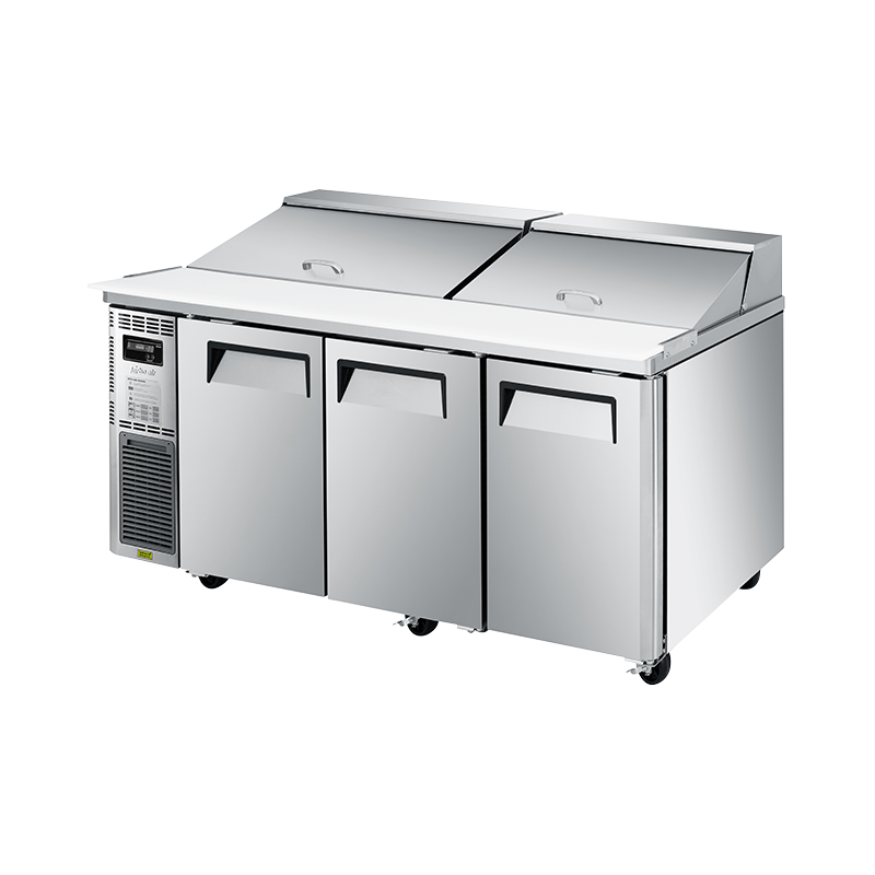 Turbo Air 3 Door Hooded Salad Prep Fridge KHR18-3-N