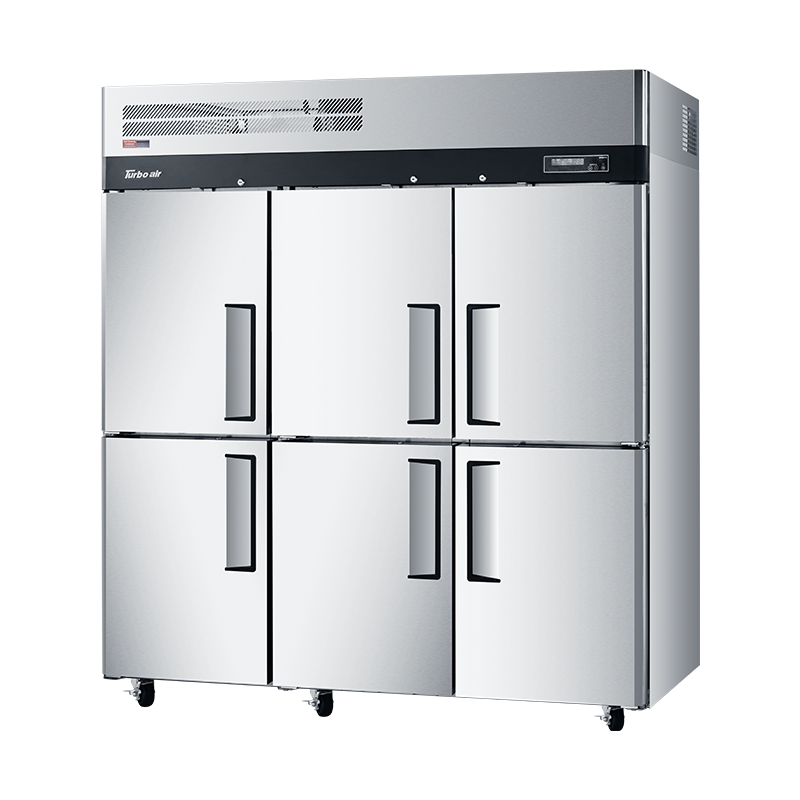 Turbo Air 6 Half Solid Door Upright Top Mount Fridge KR65-6-N