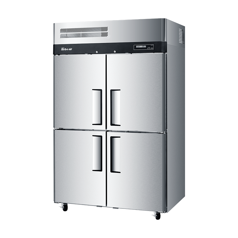 Turbo Air Upright Top Mount Dual Temp 2 Half Door Freezer & 2 Half Door Refrigerator KRF45-4H-N