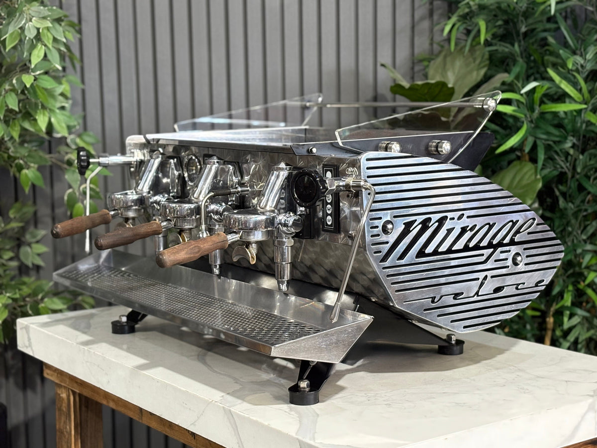 Kees Van Der Westen Mirage Arte Veloce Triplette - - 3 Group Commercial Espresso Machine - Commercial - Timber Handles