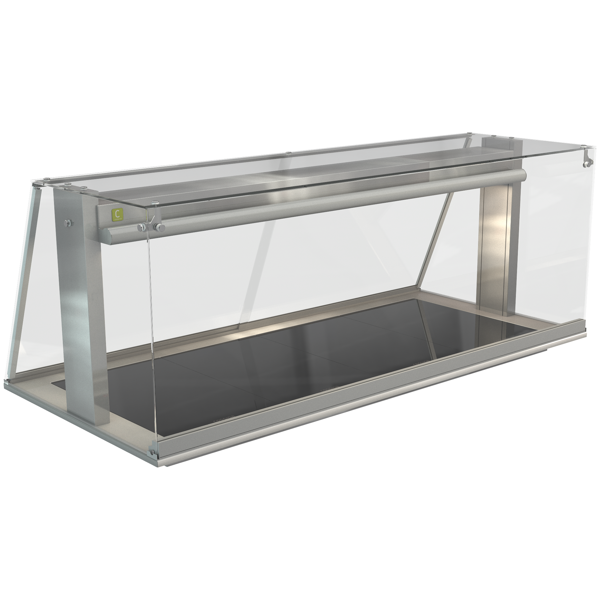 Cossiga Ceramic Hotplate Square Glass Assisted Service with Acrylic Rear Door 1485mmW - LSCM4 - FS