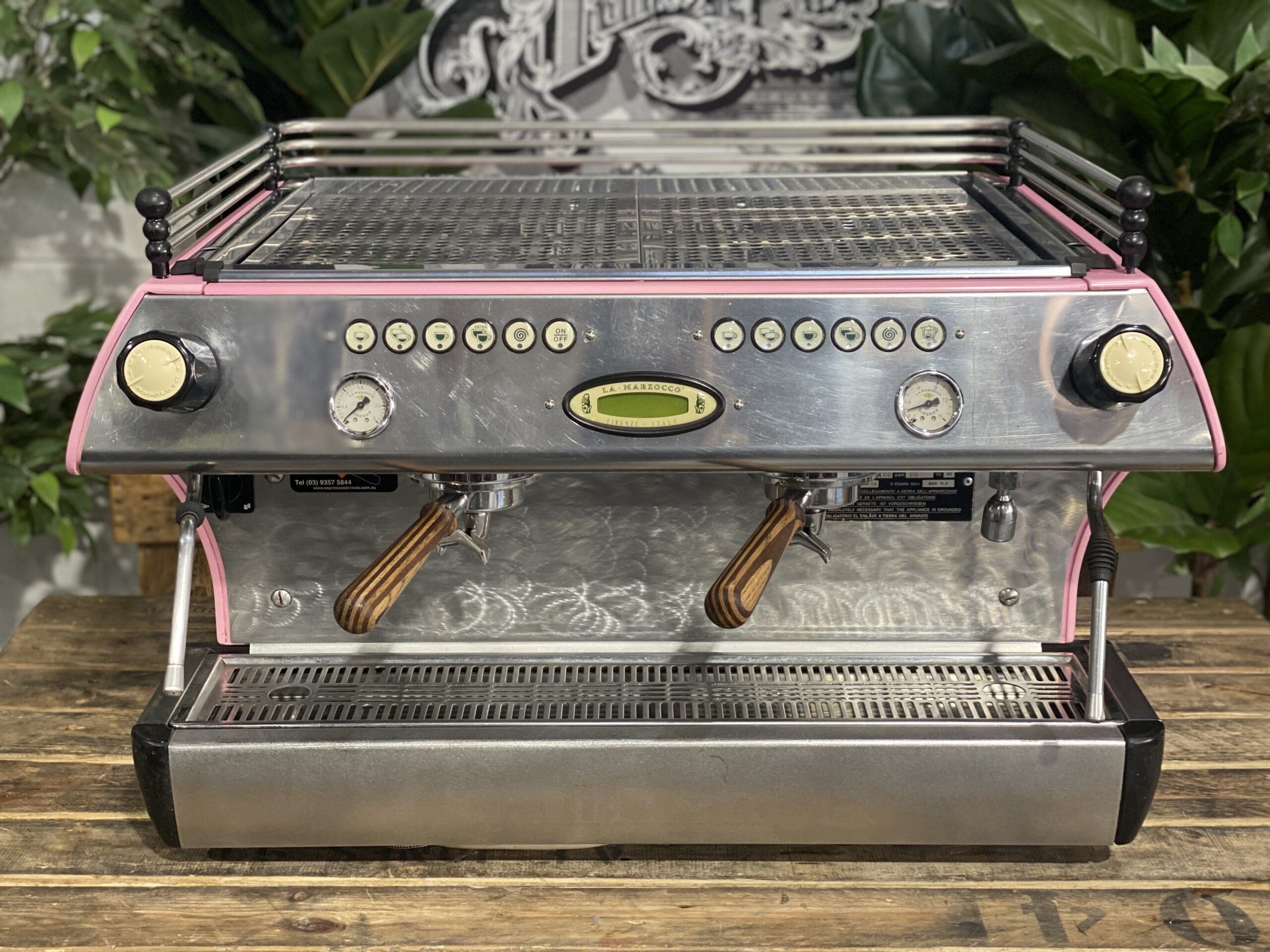 La Marzocco FB80 2 Group Pink & Timber - 17400