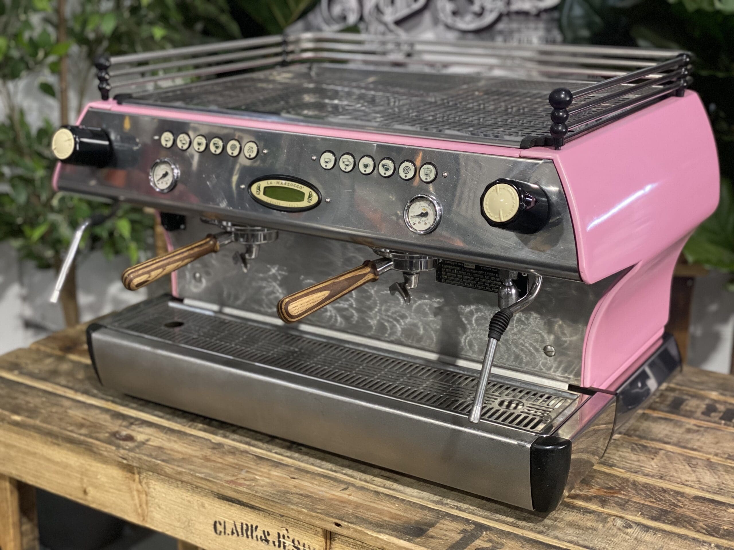 La Marzocco FB80 2 Group Pink & Timber - 17400