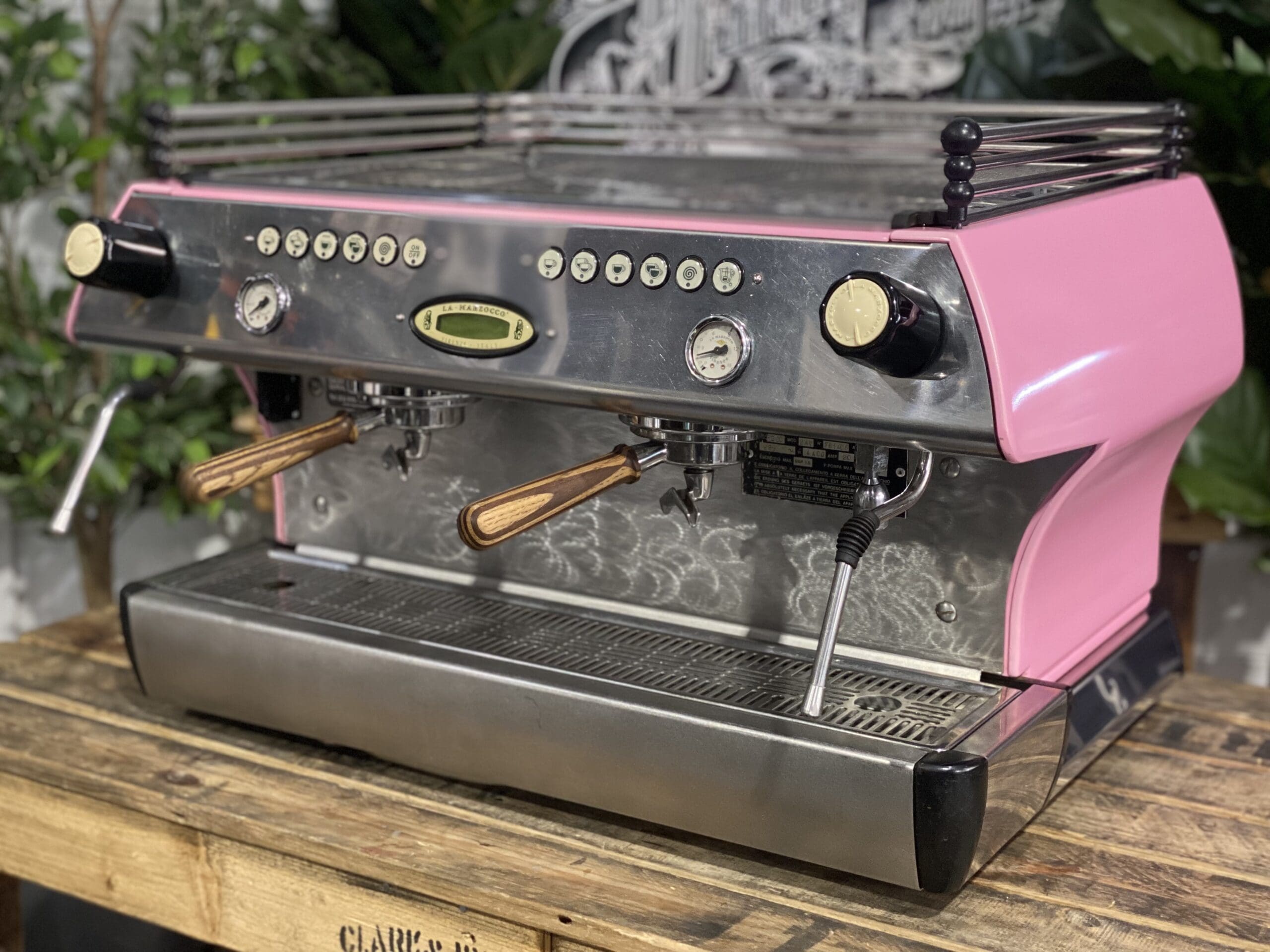 La Marzocco FB80 2 Group Pink & Timber - 17400