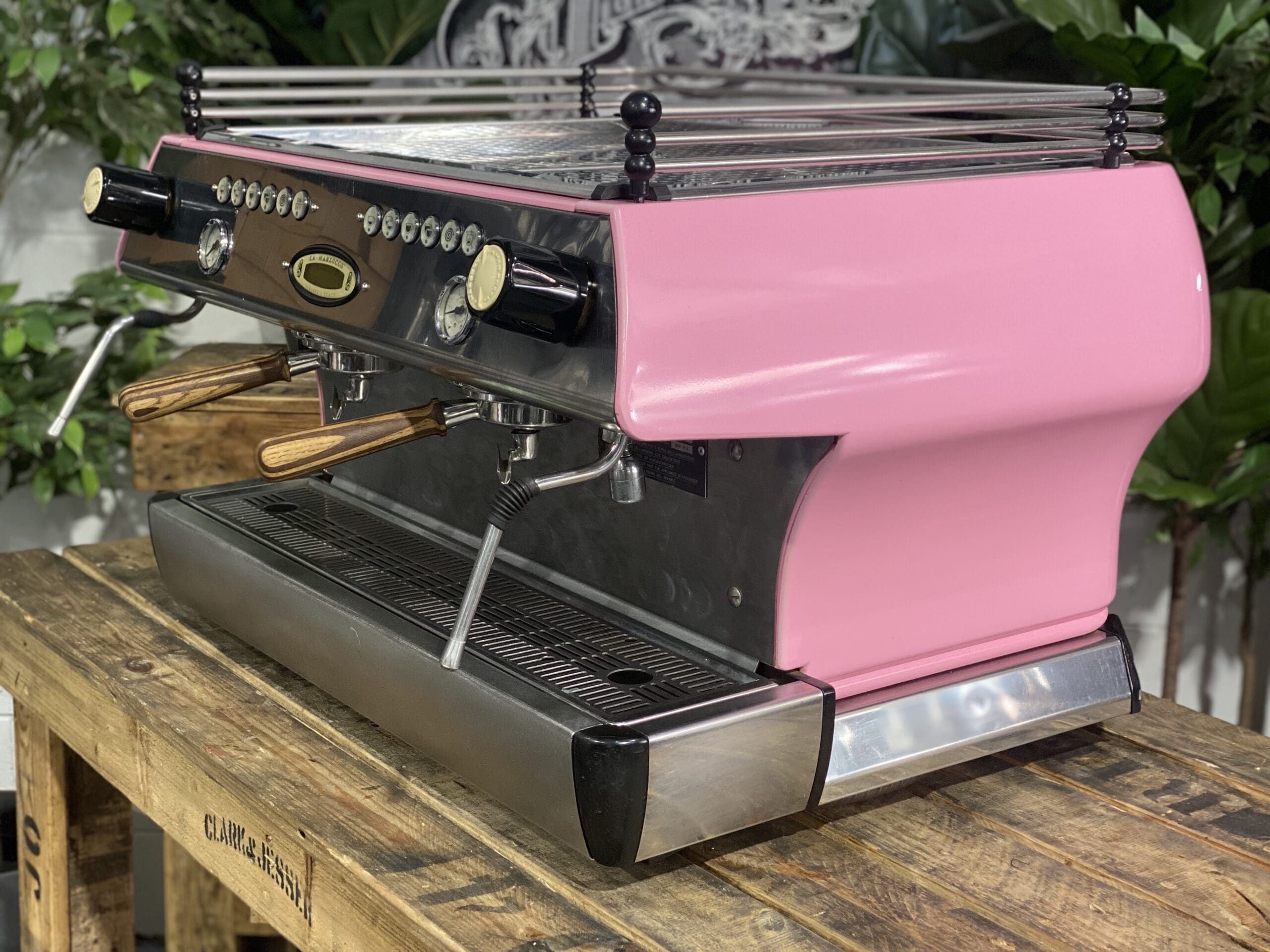 La Marzocco FB80 2 Group Pink & Timber - 17400