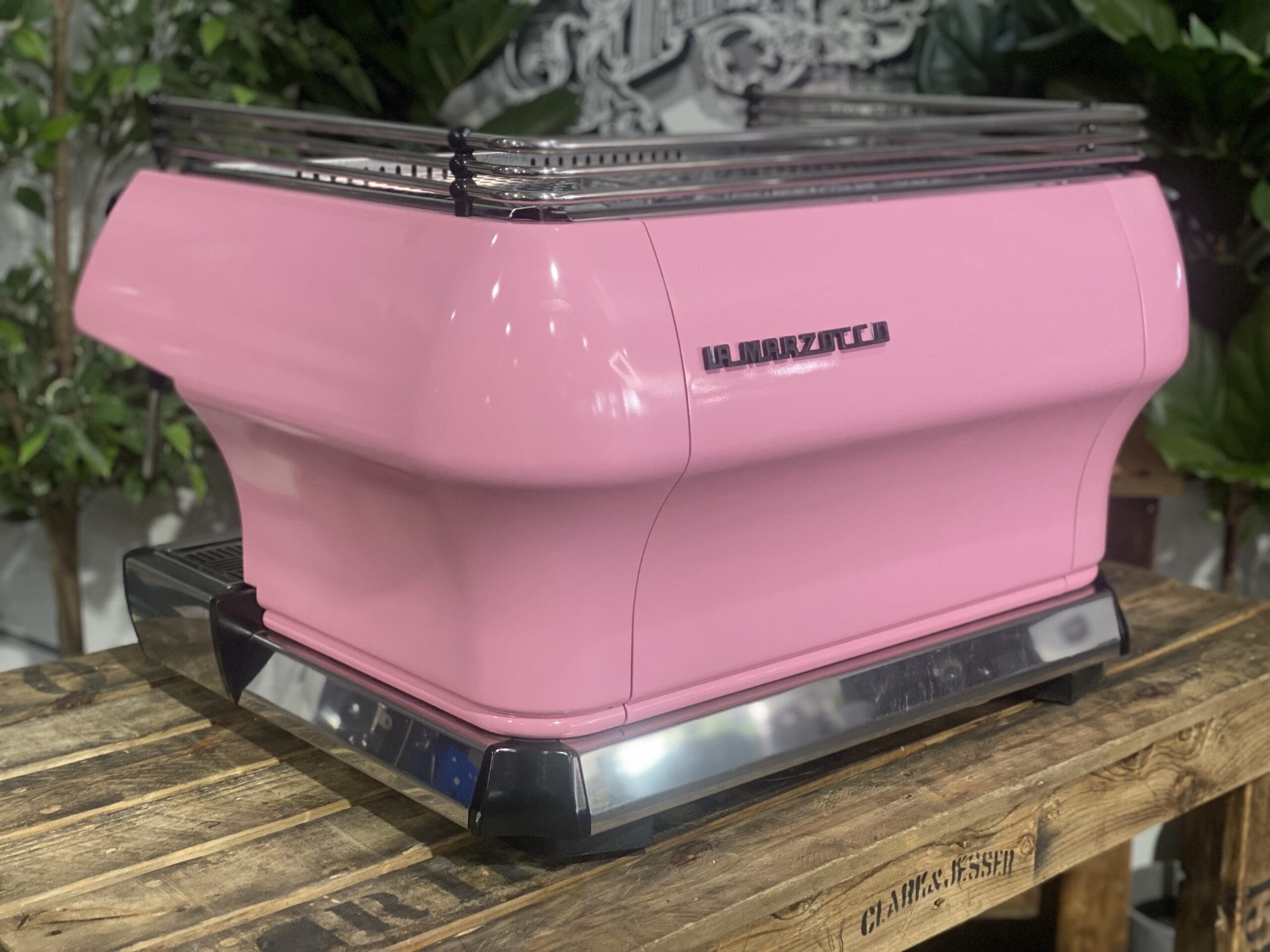 La Marzocco FB80 2 Group Pink & Timber - 17400
