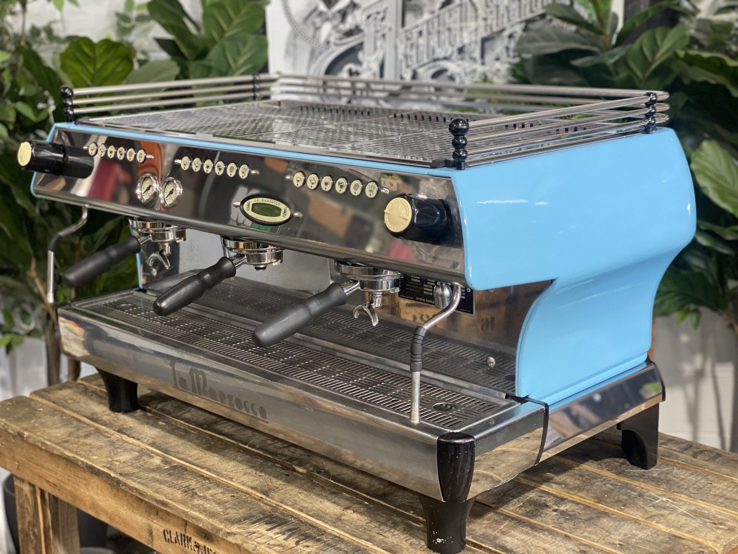 La Marzocco FB80 Baby - 3 Group Commercial Espresso Machine - Blue