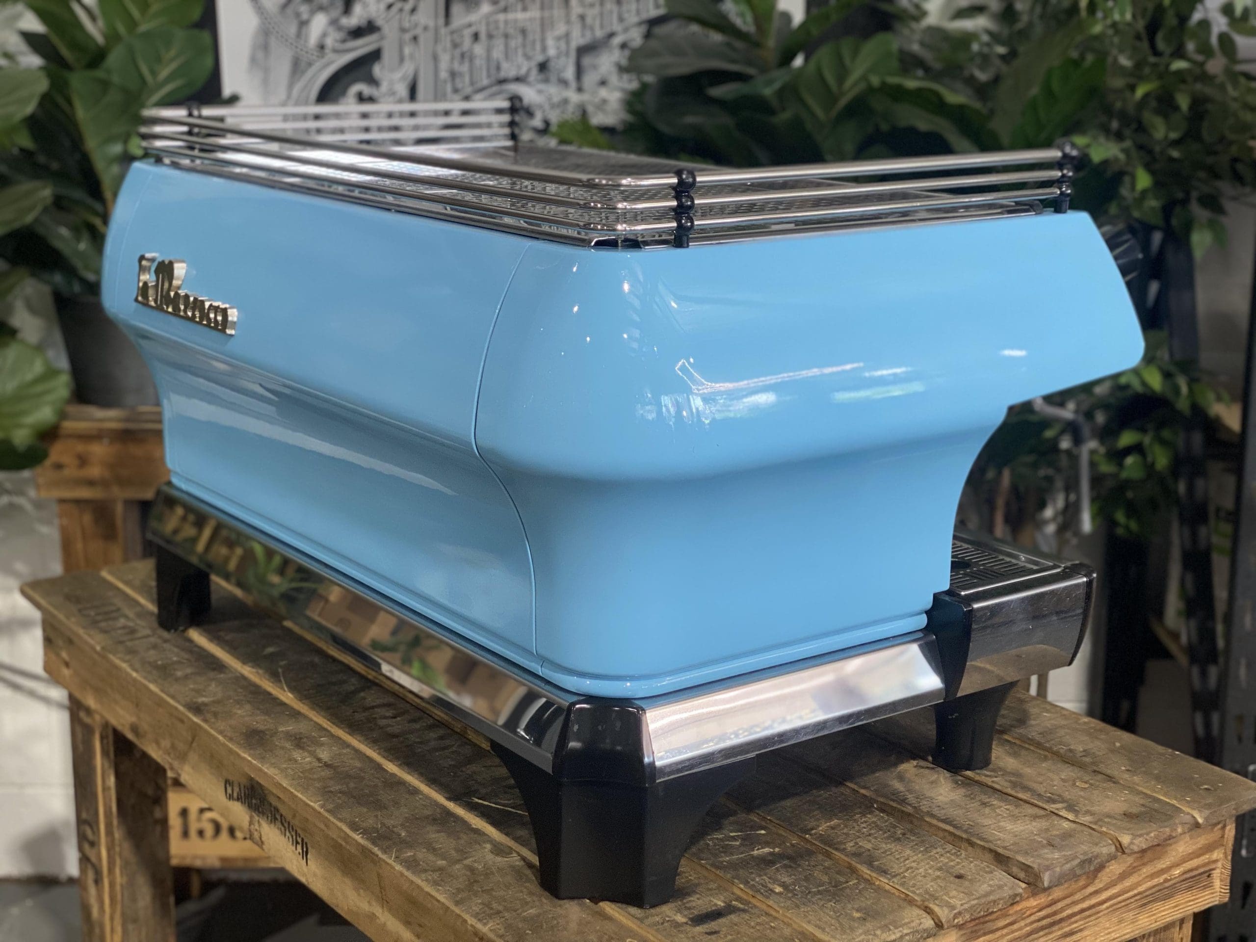 La Marzocco FB80 Baby - 3 Group Commercial Espresso Machine - Blue