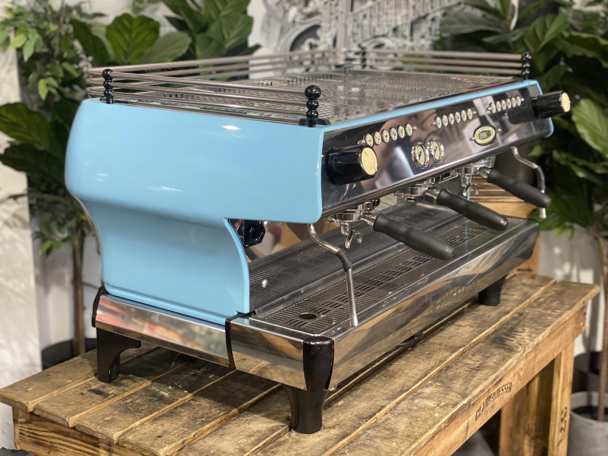 La Marzocco FB80 Baby - 3 Group Commercial Espresso Machine - Blue