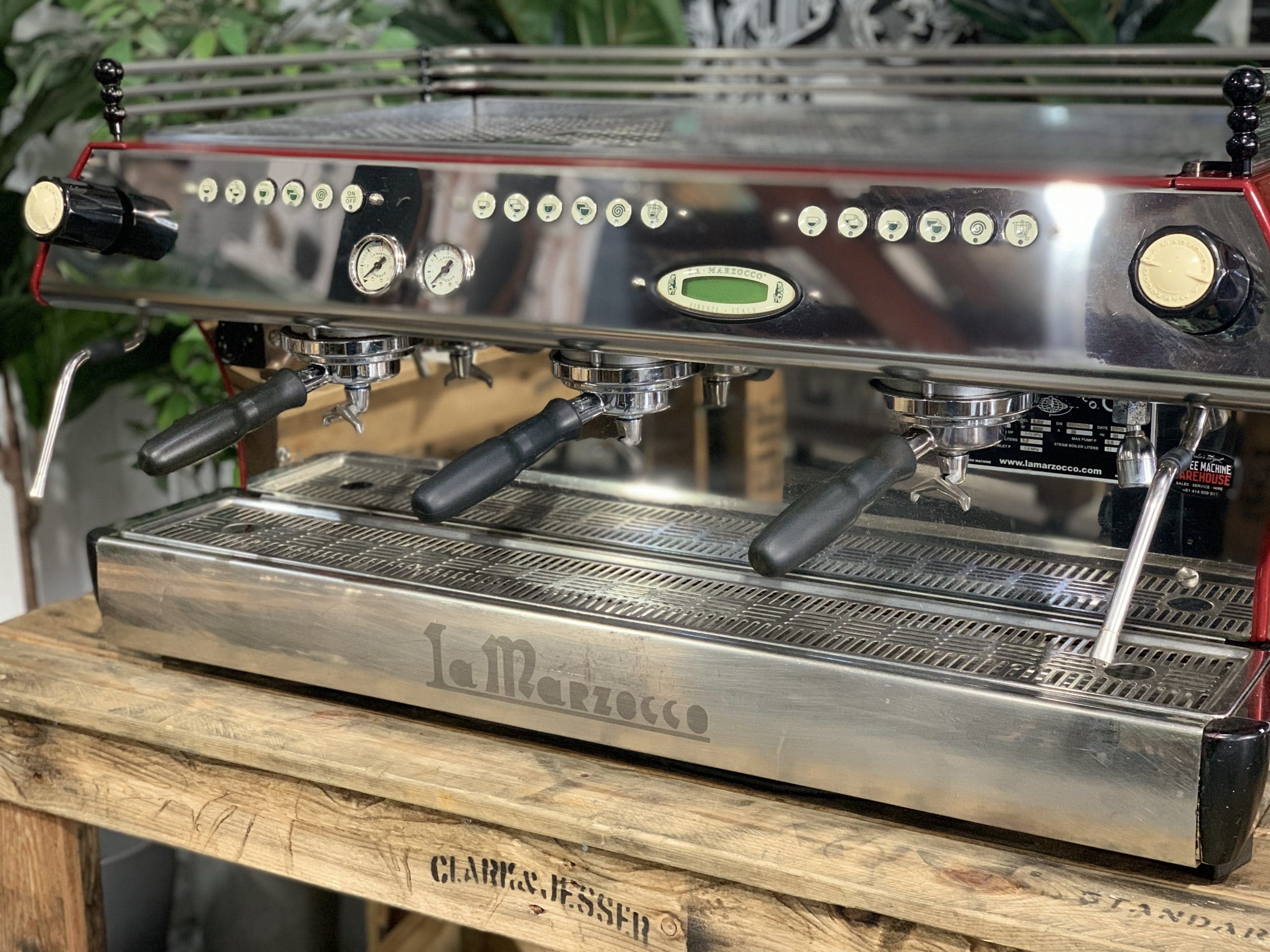 La Marzocco FB80 - 3 Group Commercial Espresso Machine - Red
