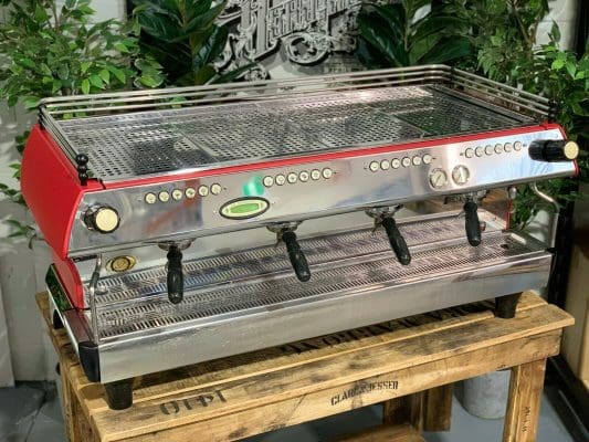 La Marzocco FB80 Matte - 4 Group Commercial Espresso Machine - Red