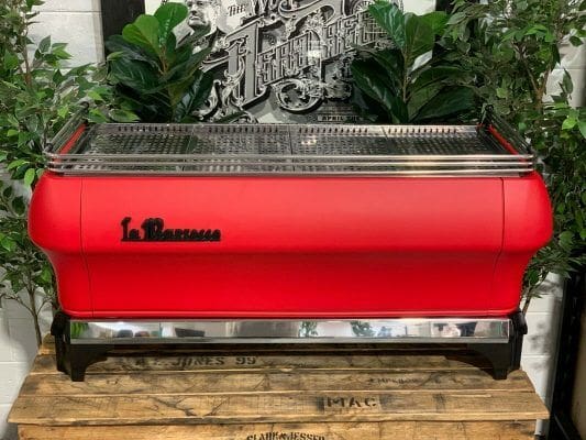 La Marzocco FB80 Matte - 4 Group Commercial Espresso Machine - Red