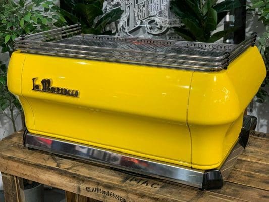 La Marzocco FB80 3 Group Yellow w. Timber Handles - 482