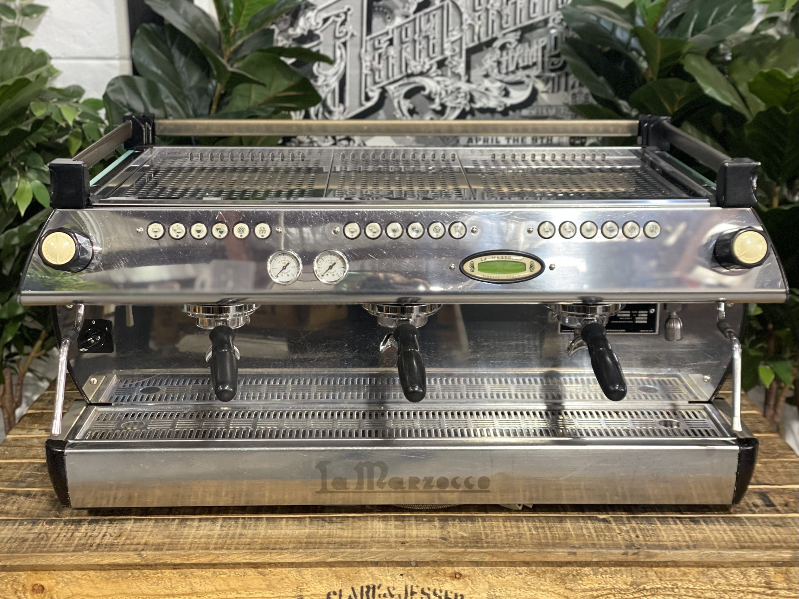 La Marzocco GB5 3 Group Duck Egg Blue Espresso Coffee Machine - 35713