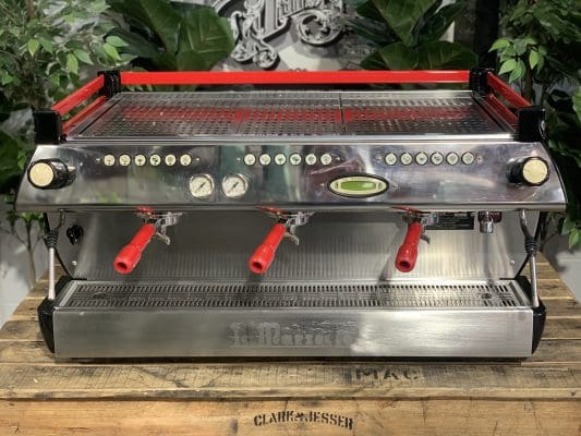 La Marzocco GB5 3 Group Red & Red Handles - 1219