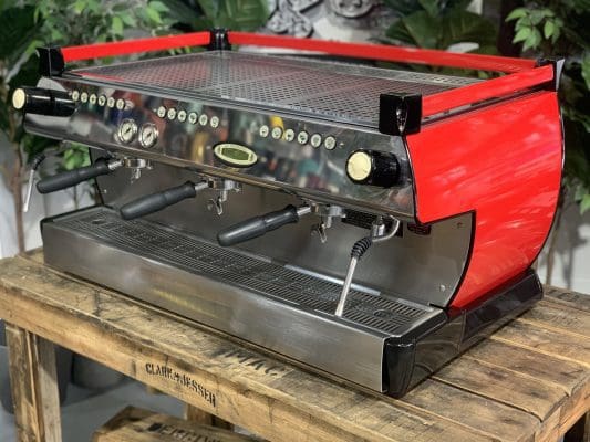 La Marzocco GB5 - 3 Group Commercial Espresso Machine - Red