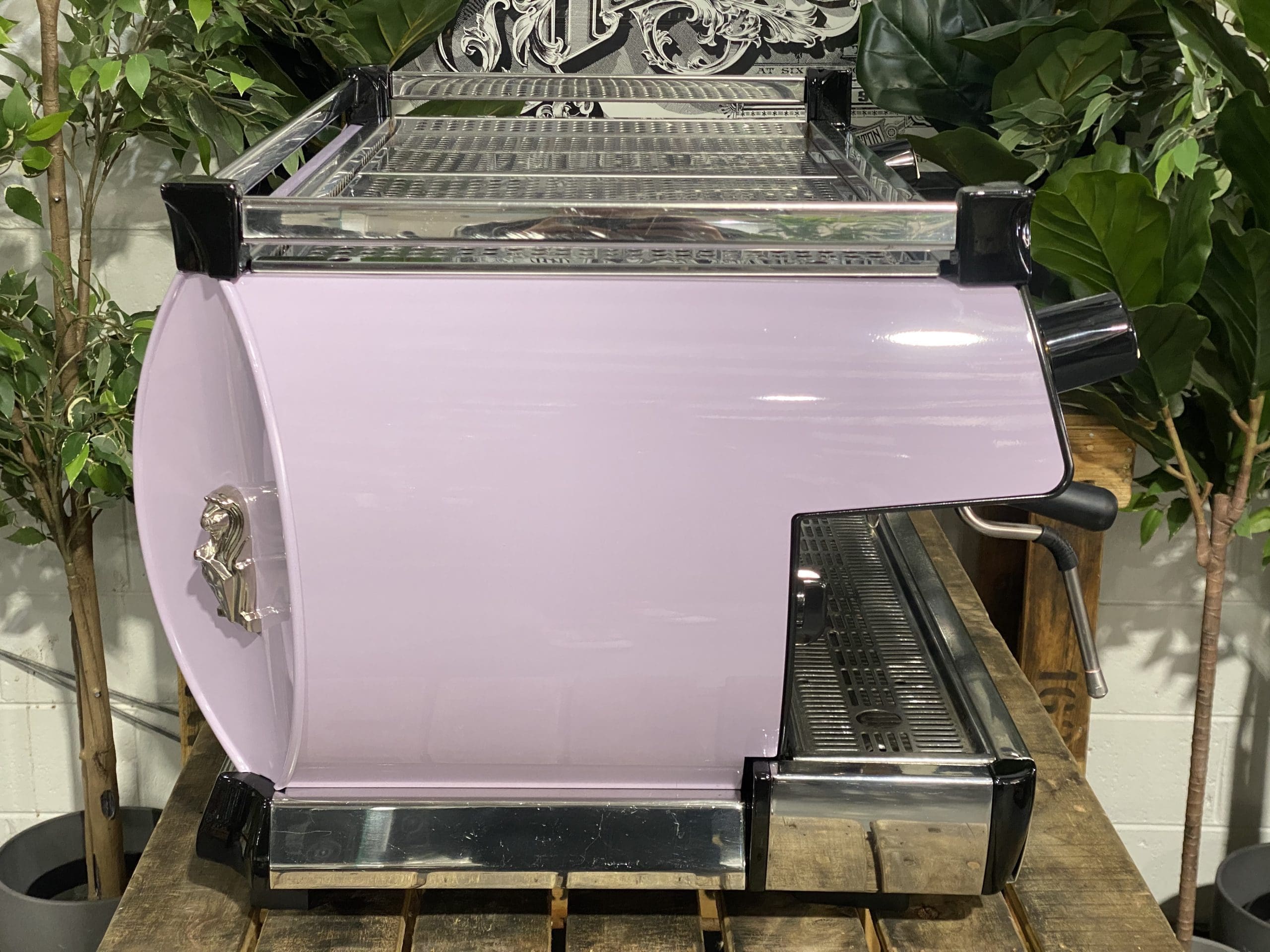 La Marzocco GB5 Violet & Splashback - 3 Group Commercial Espresso Machine - Black