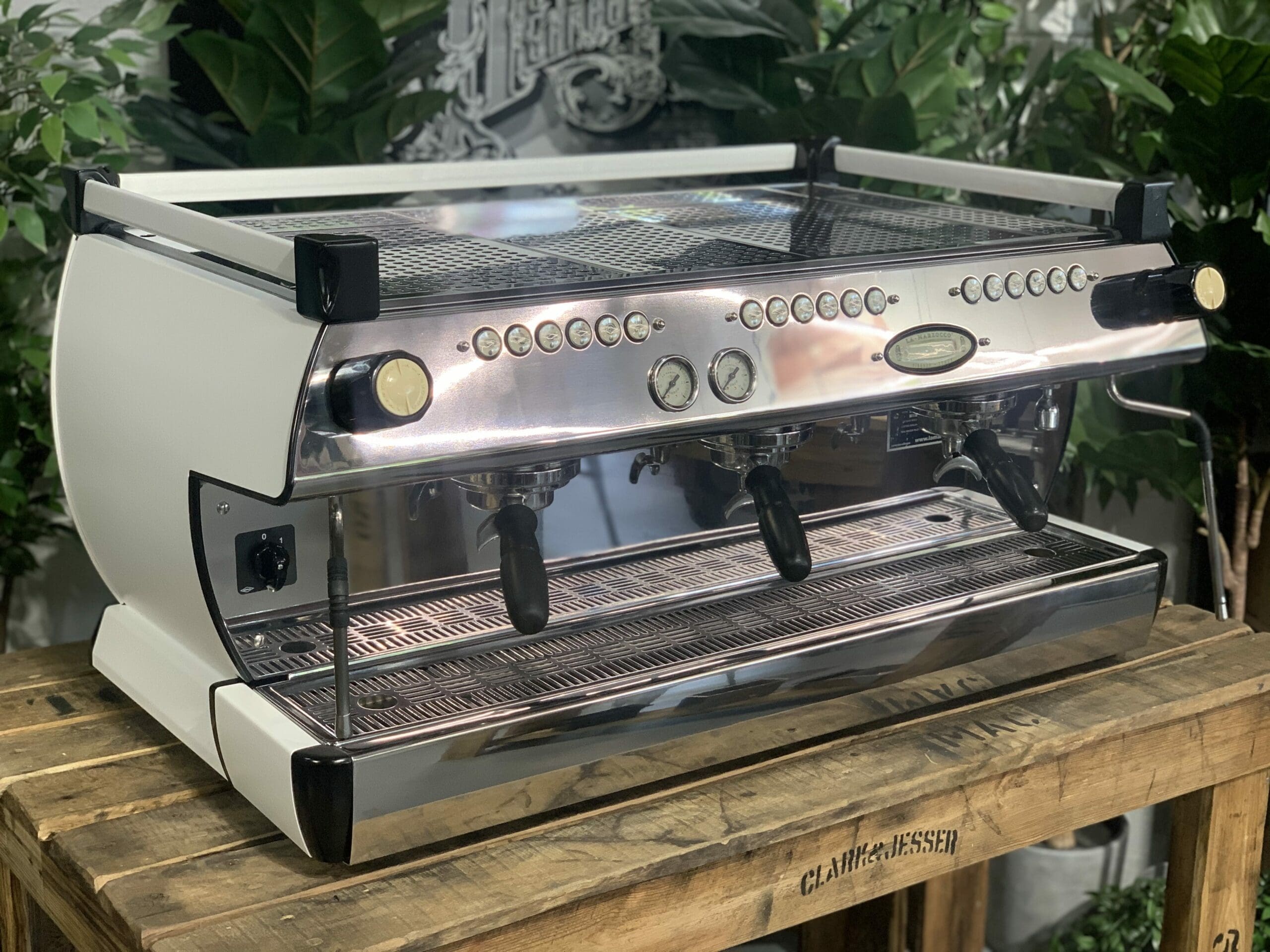 La Marzocco GB5 White - 3 Group Commercial Espresso Machine - Black