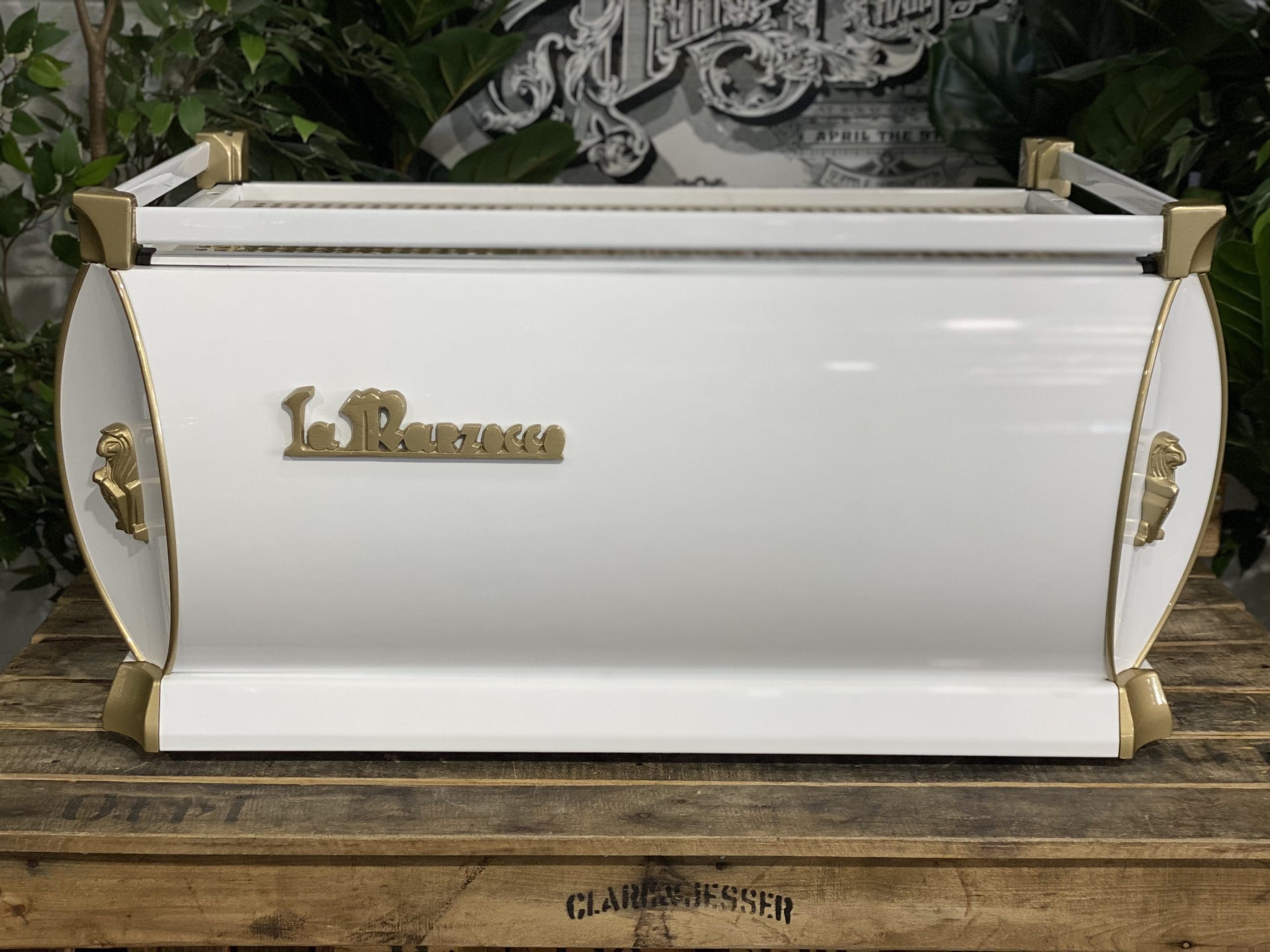 La Marzocco GB5 White - 3 Group Commercial Espresso Machine - Gold