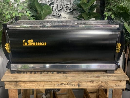 La Marzocco GB5 4 Group Matte Black w. Gold Accents - 1203