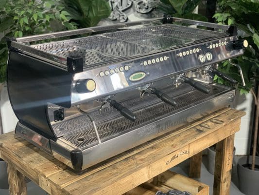 La Marzocco GB5 4 Group Matte Black w. Gold Accents - 1203