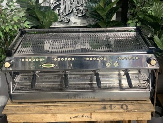 La Marzocco GB5 4 Group Matte Black w. Gold Accents - 1203