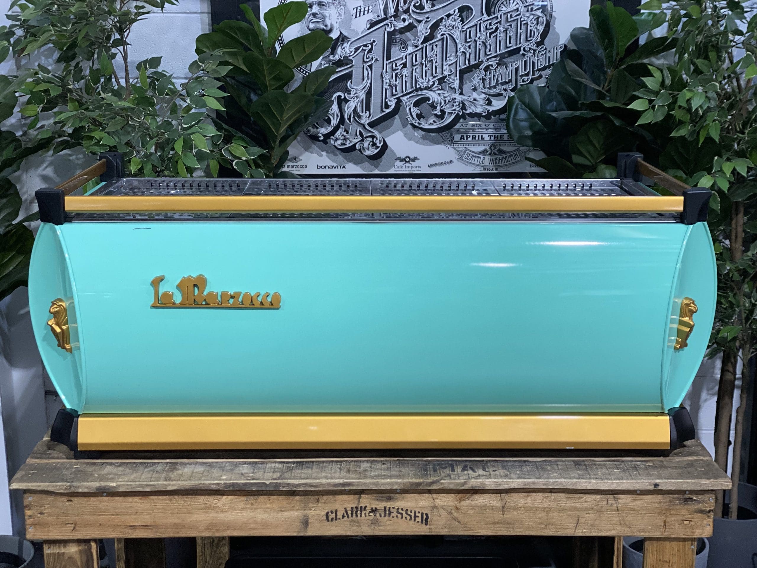 La Marzocco GB5 4 Group Green & Gold - 31281