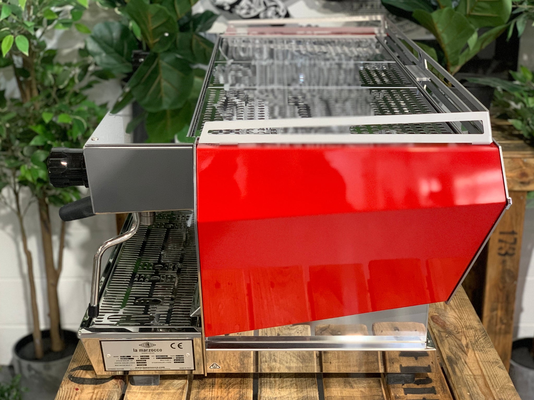 La Marzocco KB90 Red - 3 Group Commercial Espresso Machine - Stainless