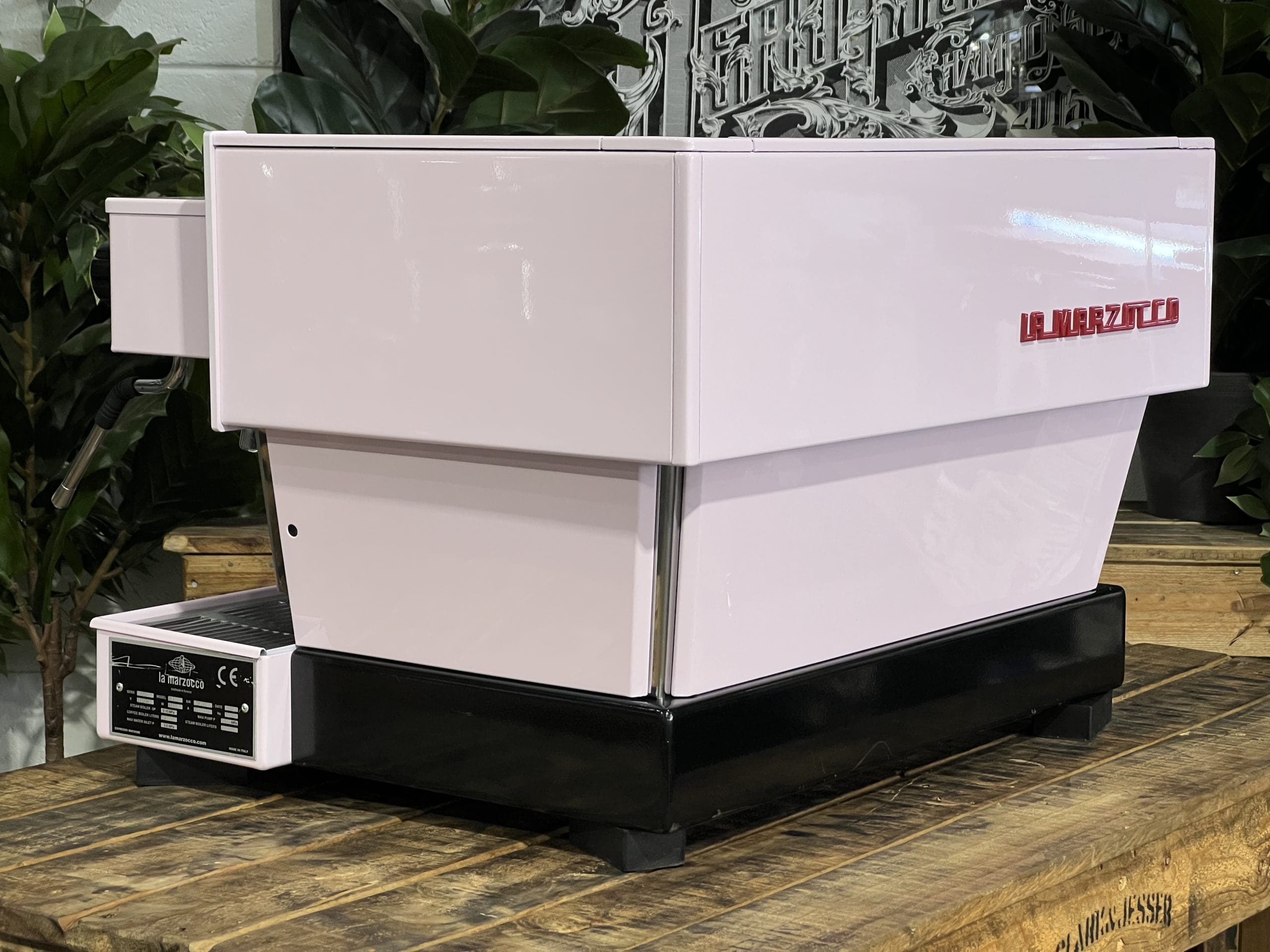 La Marzocco Linea Classic 2 Group Feather Boa Pink Espresso Coffee Machine - 33540