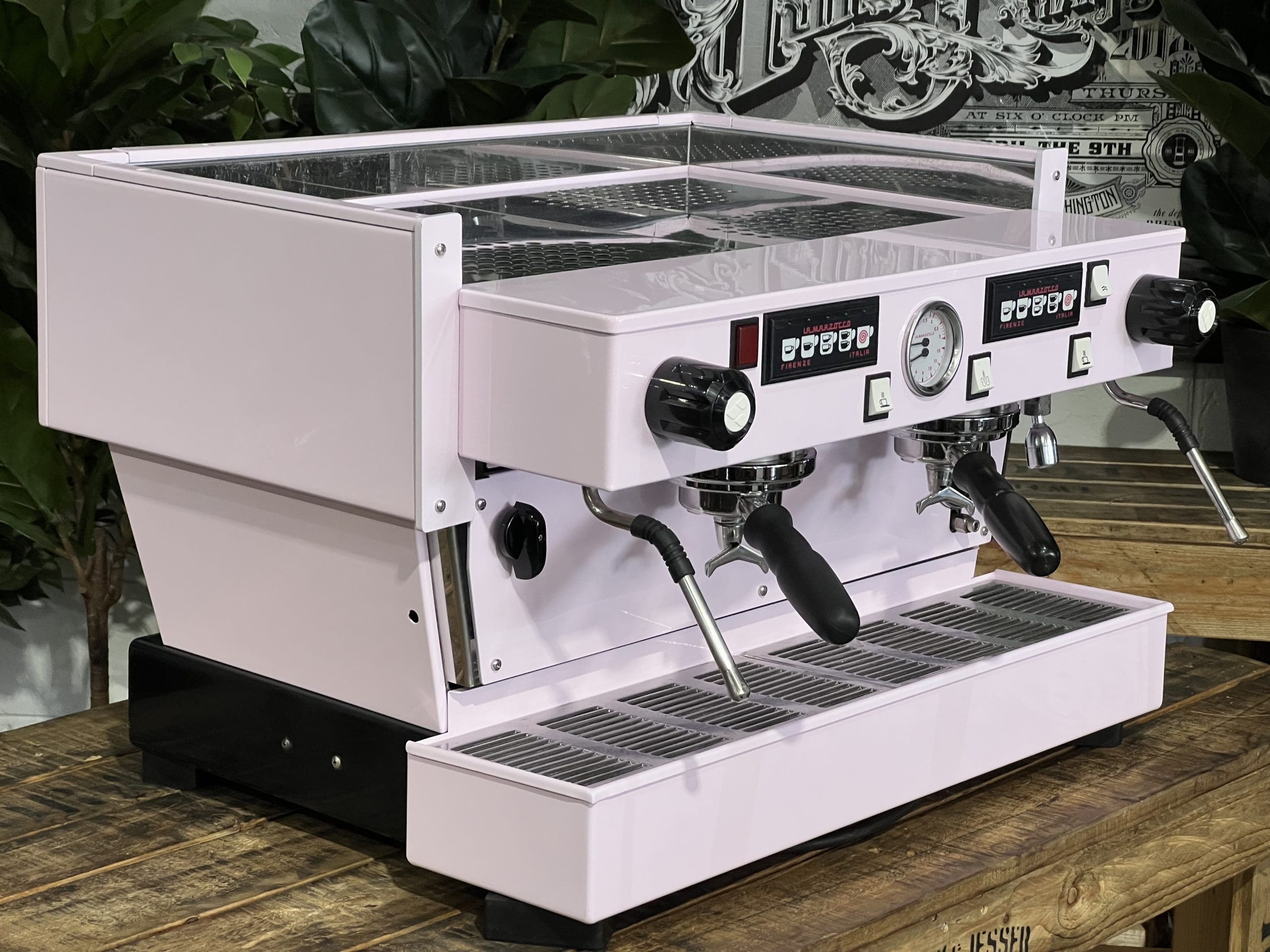 La Marzocco Linea Classic Feather Boa - 2 Group Commercial Espresso Machine - Pink