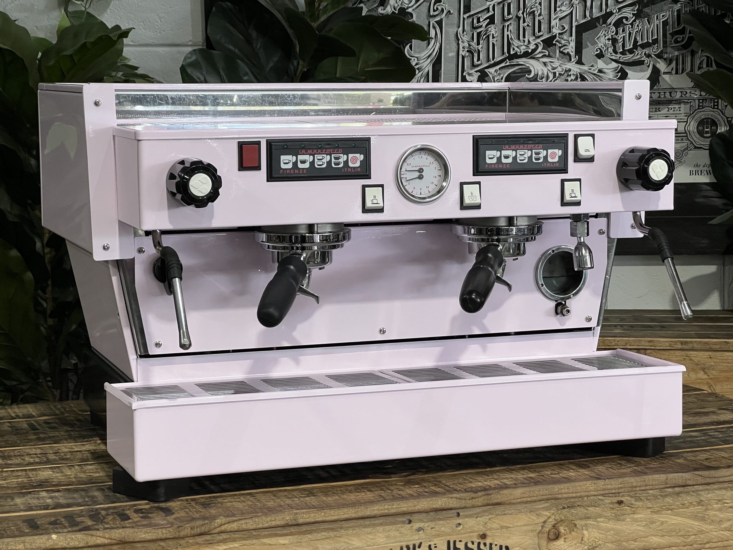 La Marzocco Linea Classic Feather Boa - 2 Group Commercial Espresso Machine - Pink