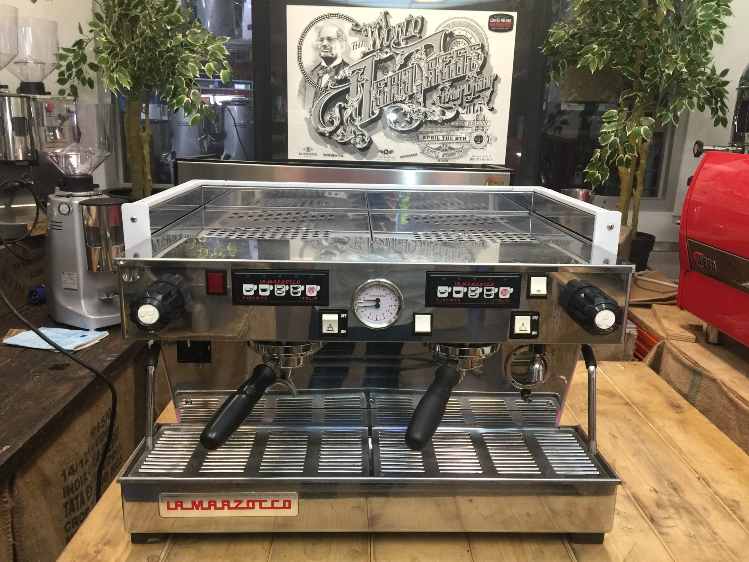 La Marzocco Linea Classic Gin - 2 Group Commercial Espresso Machine - Pink