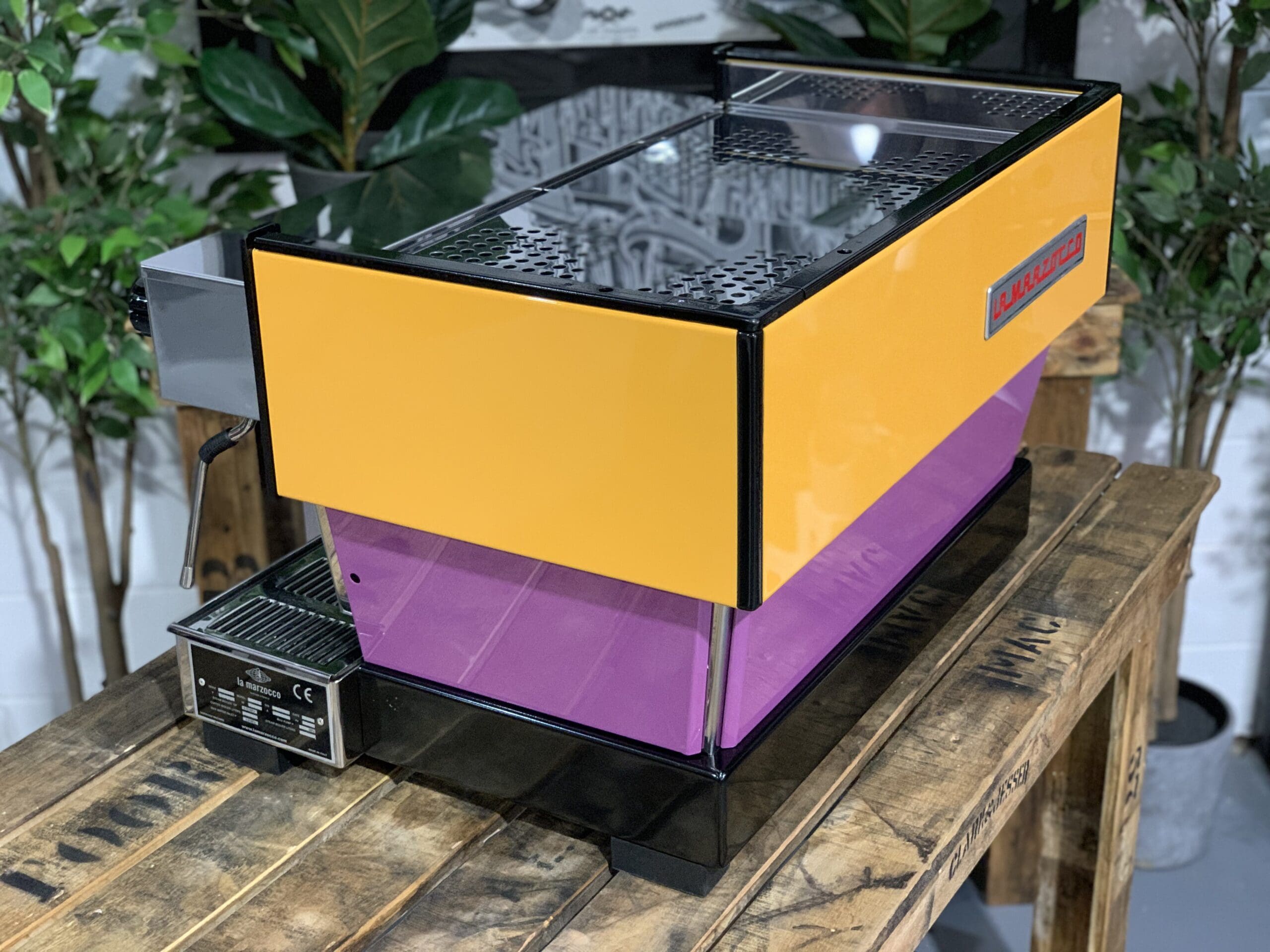 La Marzocco Linea Classic Purple - 2 Group Commercial Espresso Machine - Orange