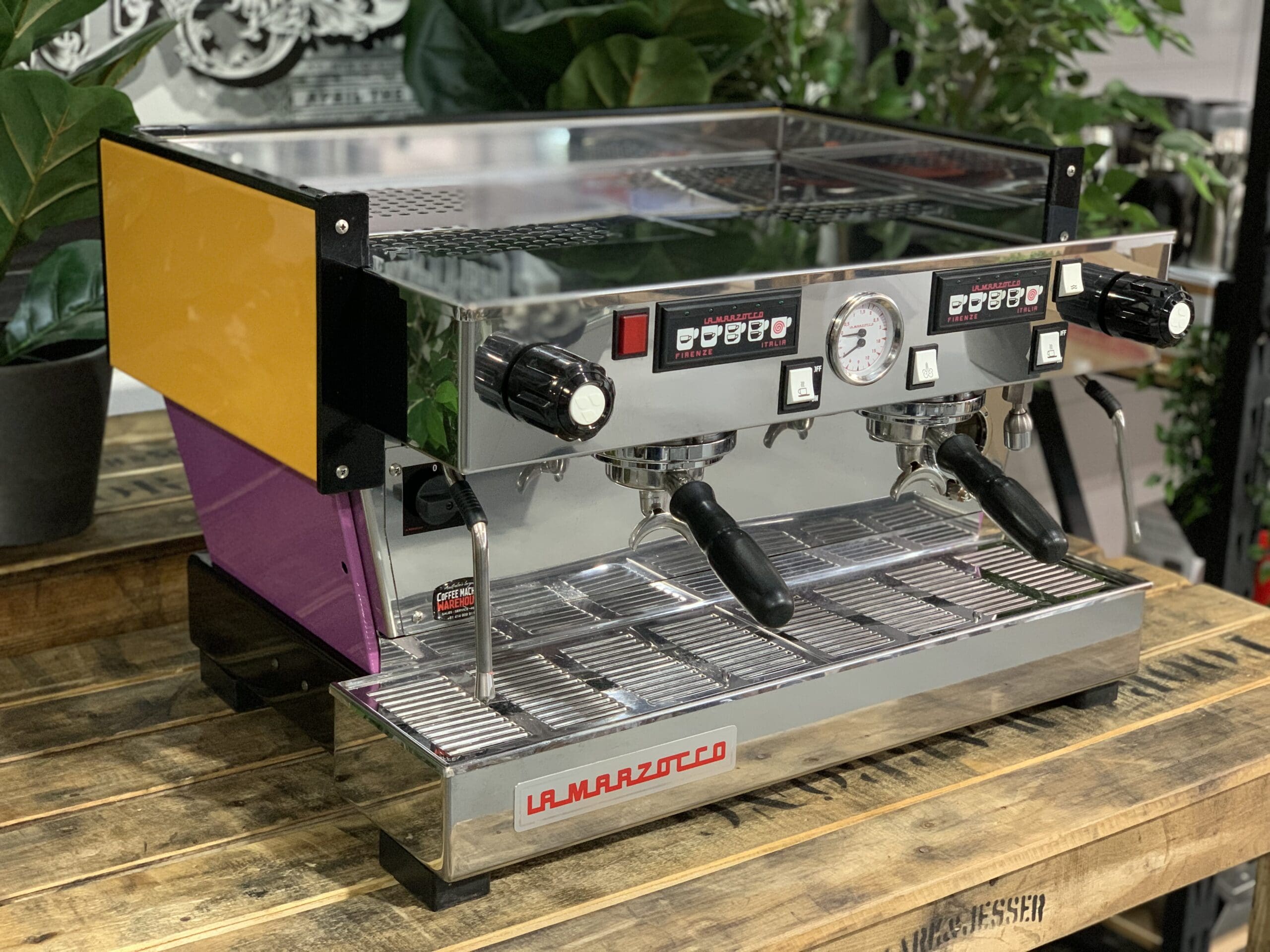 La Marzocco Linea Classic Purple - 2 Group Commercial Espresso Machine - Orange