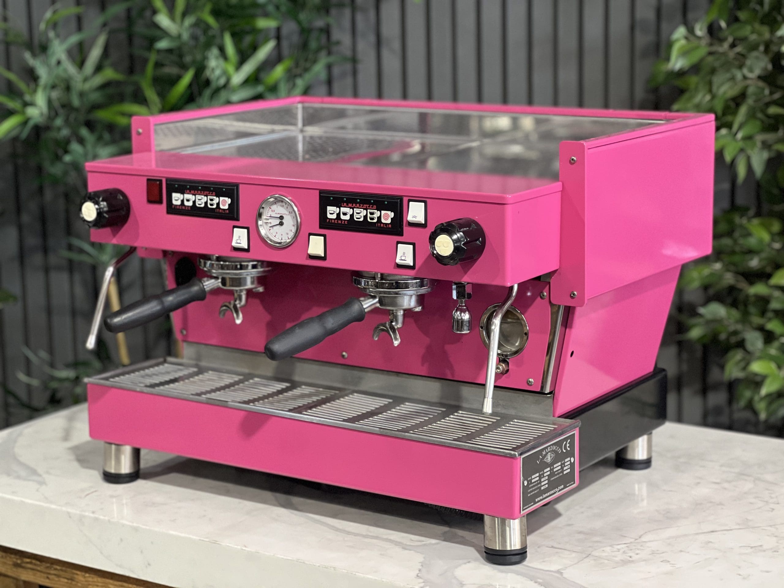 La Marzocco Linea Classic High Cup Deep - 2 Group Commercial Espresso Machine - Pink