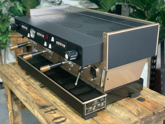 La Marzocco Linea Black & Rose - 3 Group Commercial Espresso Machine - Gold