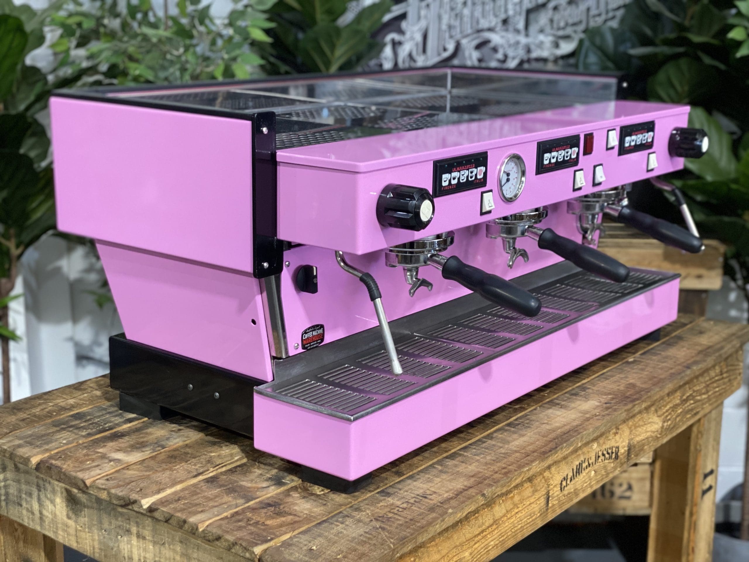 La Marzocco Linea Classic 3 Group Contemporary Pink Espresso Coffee Machine - 32410