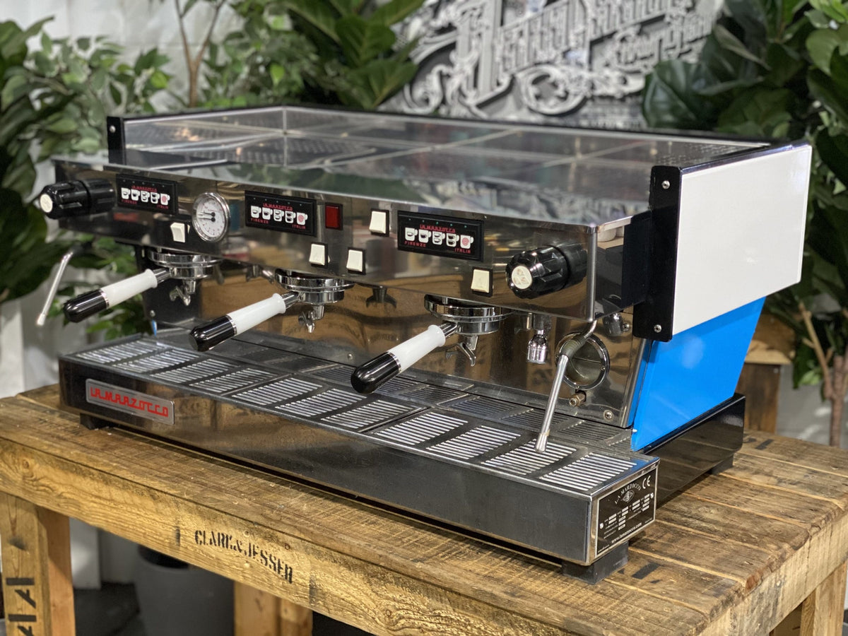La Marzocco Linea Classic White & Black Pesado Portafilters - 3 Group - Refurbished