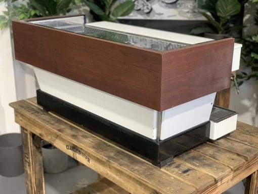 La Marzocco Linea White & W Chronos - 3 Group Commercial Espresso Machine - Timber