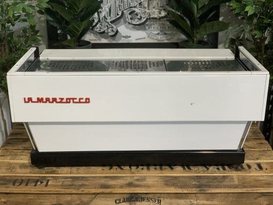 La Marzocco Linea Classic w Chrono - 3 Group Commercial Espresso Machine - White