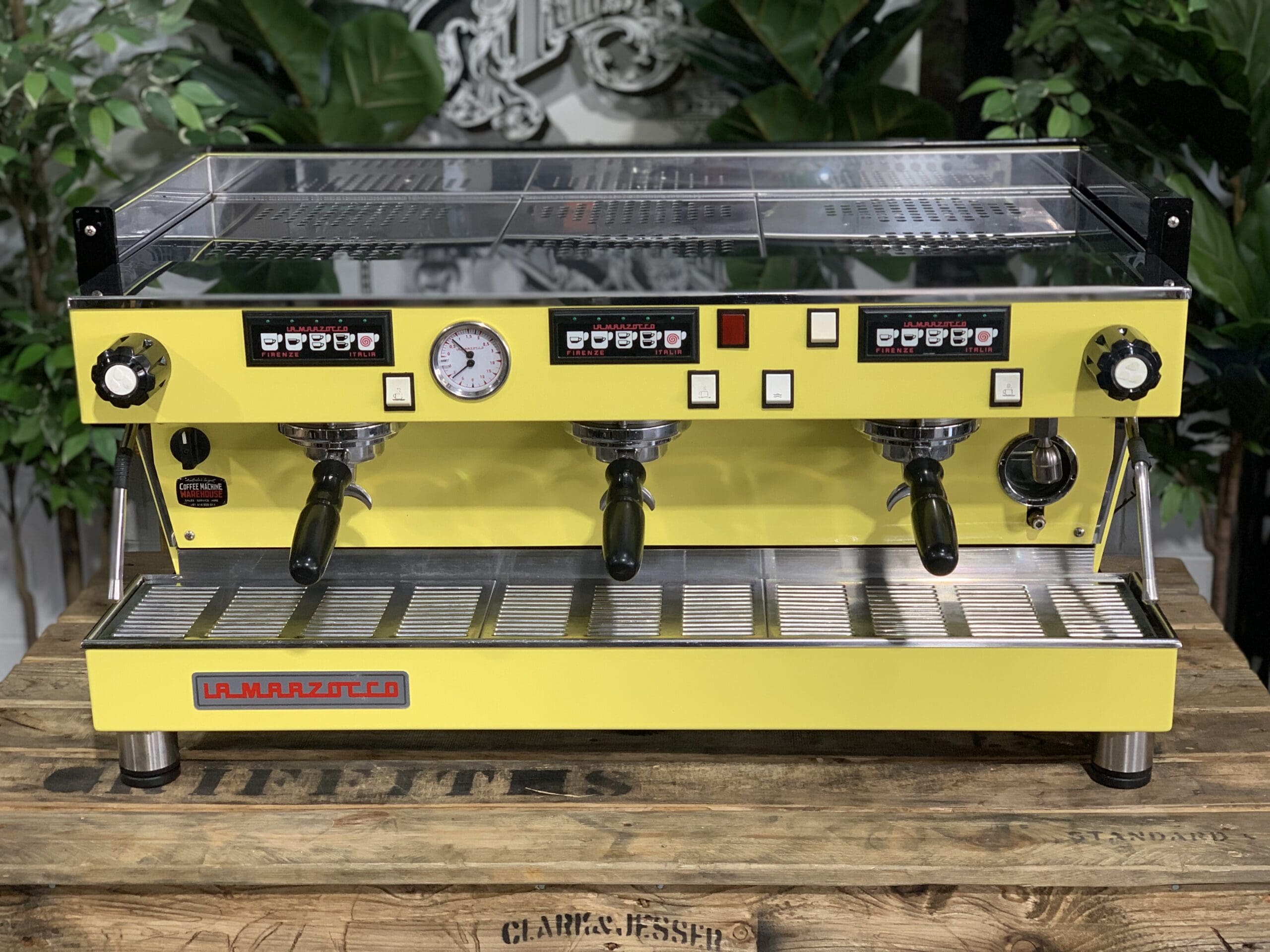La Marzocco Linea Classic Lego - 3 Group Commercial Espresso Machine - Yellow