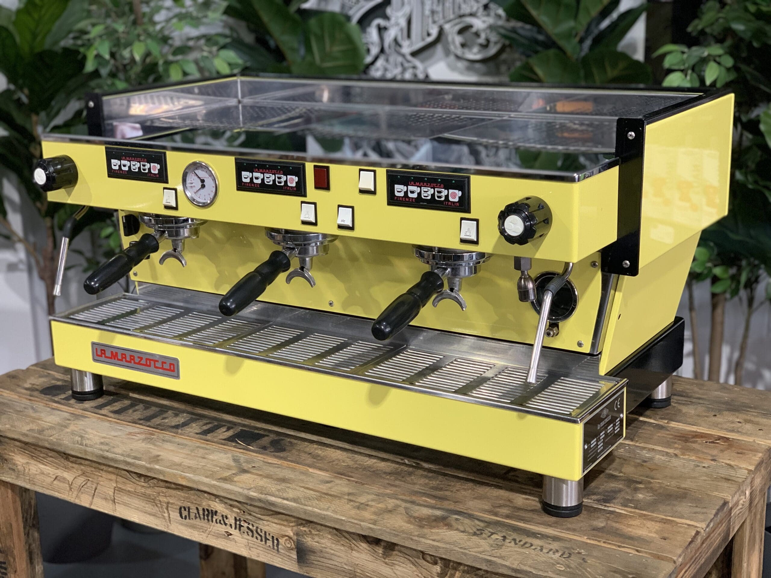 La Marzocco Linea Classic Lego - 3 Group Commercial Espresso Machine - Yellow