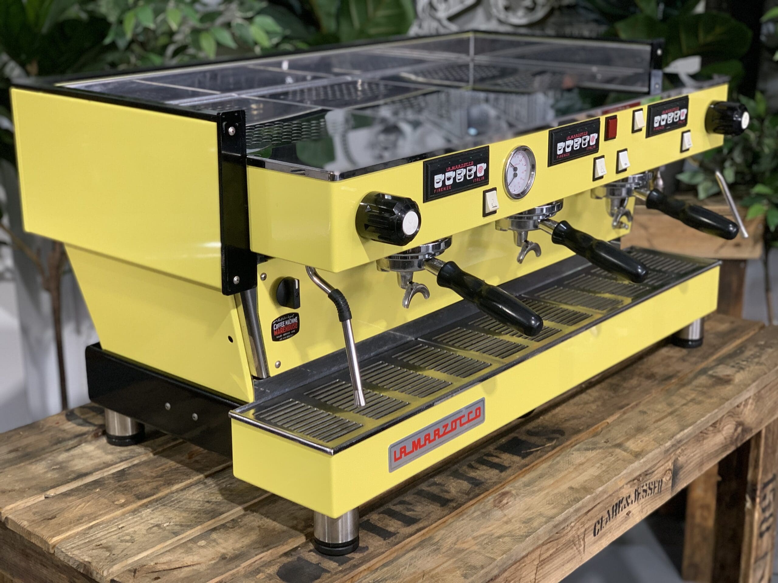 La Marzocco Linea Classic Lego - 3 Group Commercial Espresso Machine - Yellow