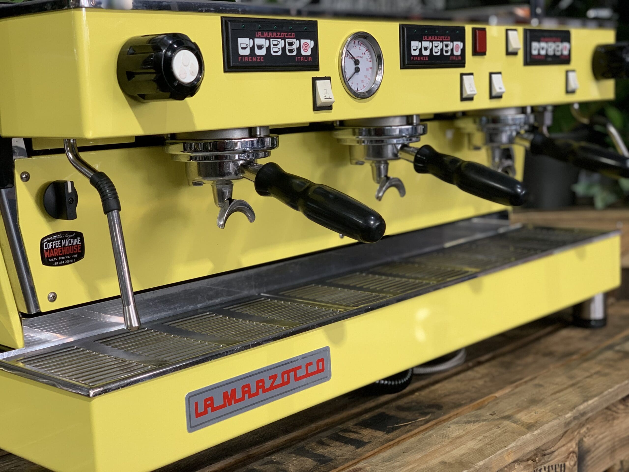 La Marzocco Linea Classic Lego - 3 Group Commercial Espresso Machine - Yellow