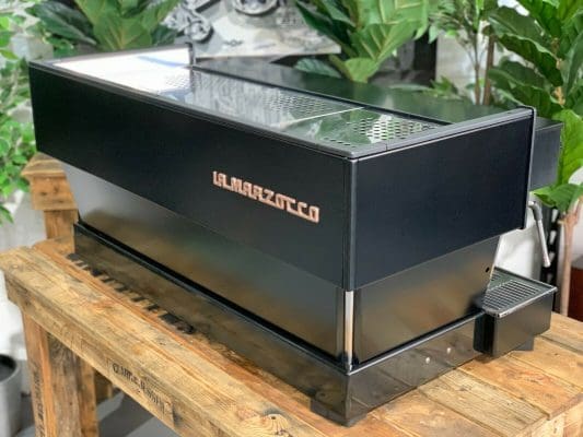 La Marzocco Linea Classic Black on - 3 Group Commercial Espresso Machine - Black