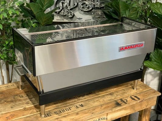 La Marzocco Linea with High Feet - 3 Group Commercial Espresso Machine - Stainless Steel