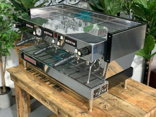 La Marzocco Linea with High Feet - 3 Group Commercial Espresso Machine - Stainless Steel