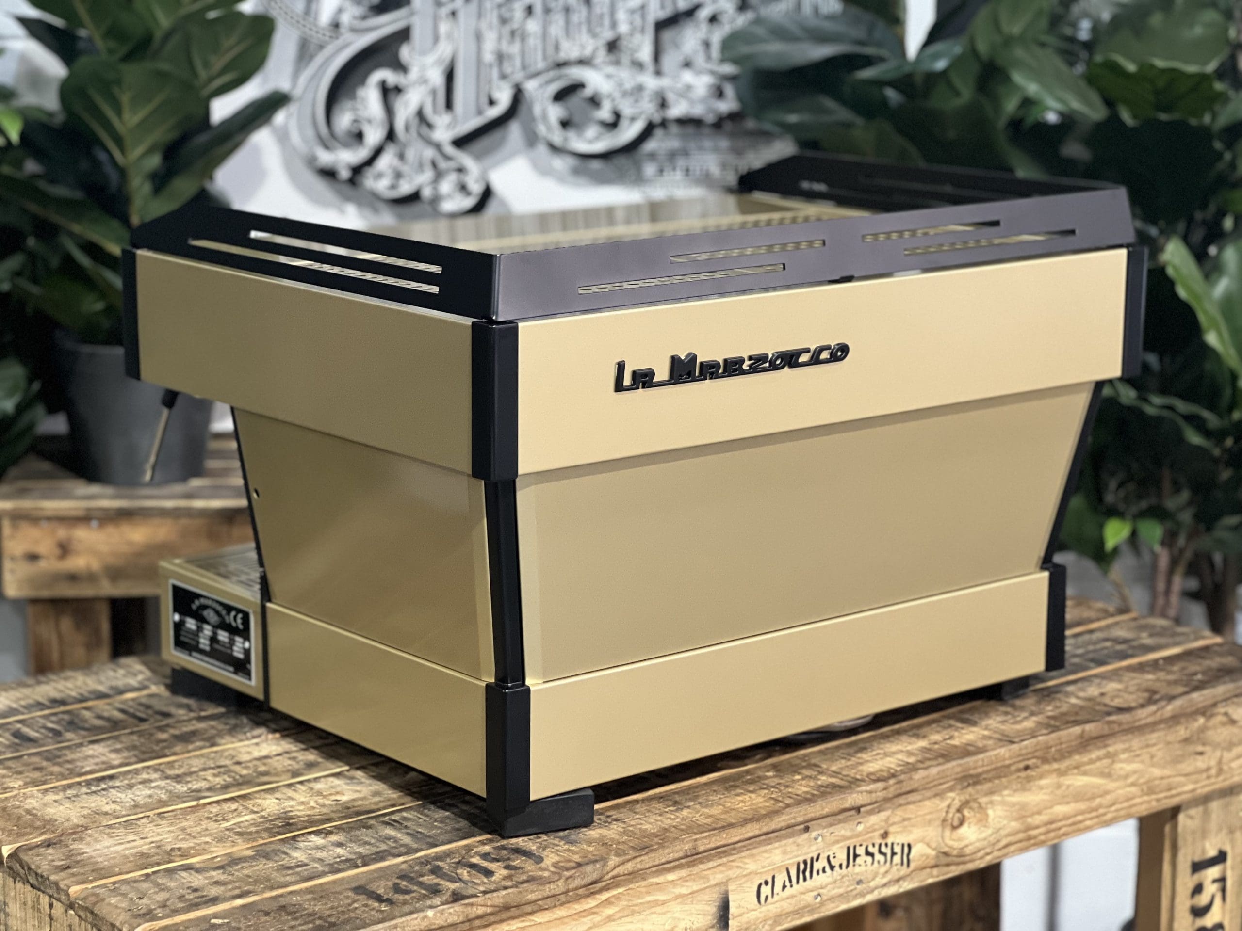 La Marzocco Linea PB 2 Group Gold & Black Espresso Coffee Machine - 36602