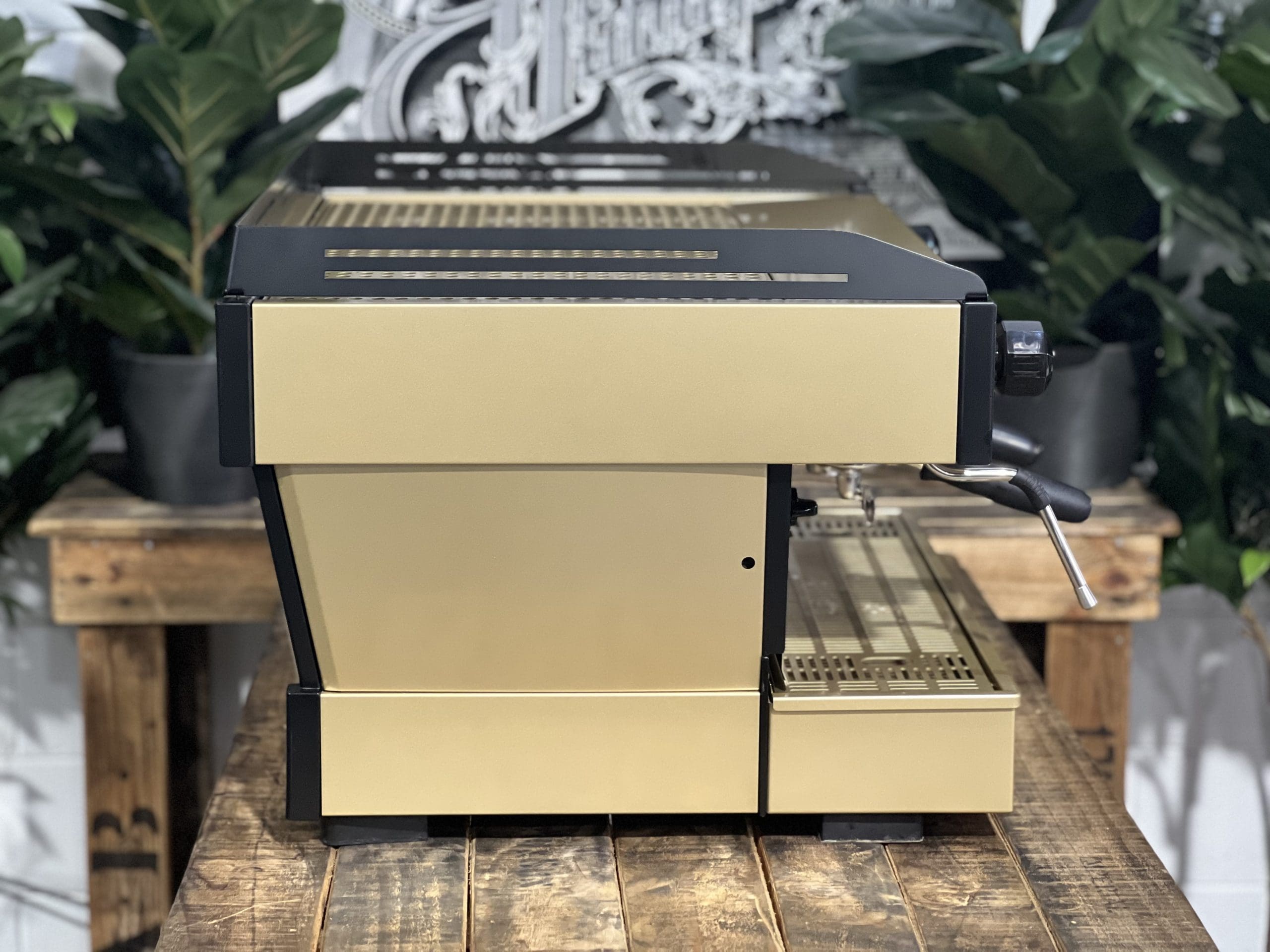 La Marzocco Linea PB 2 Group Gold & Black Espresso Coffee Machine - 36602