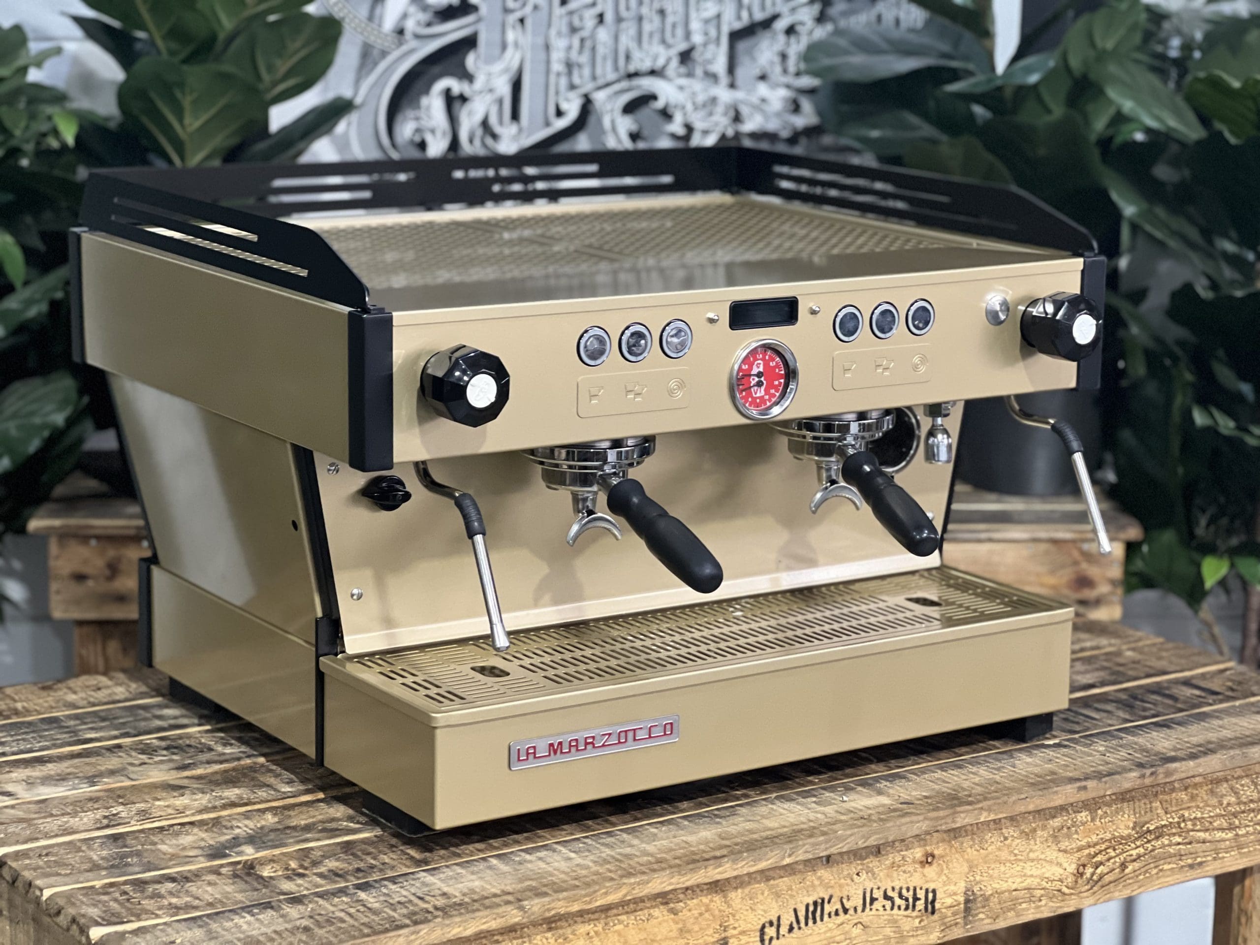 La Marzocco Linea PB 2 Group Gold & Black Espresso Coffee Machine - 36602